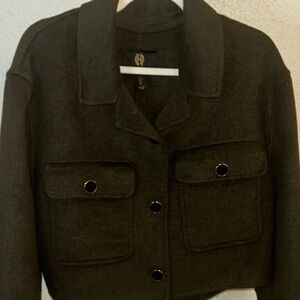 Women's Dark Green Wool Jacket